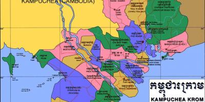 नक्शे के kampuchea