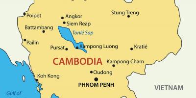 कंबोडिया शहरों के नक्शे