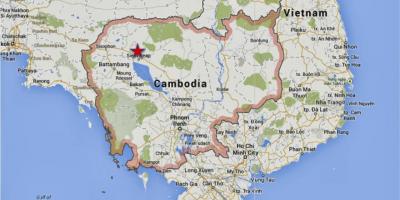 नक्शे के सिएम रीप, कंबोडिया